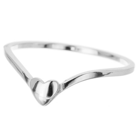 Strieborný prsteň - srdiečko | Argento.sk