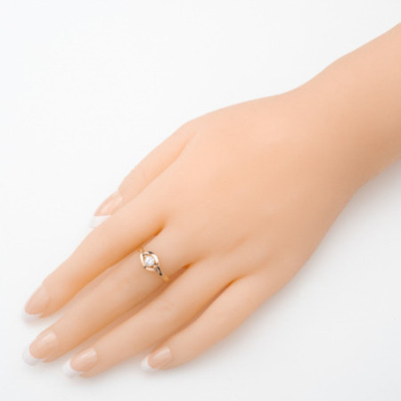 Pozlátený strieborný prsteň - číry okrúhly zirkón | Argento.sk