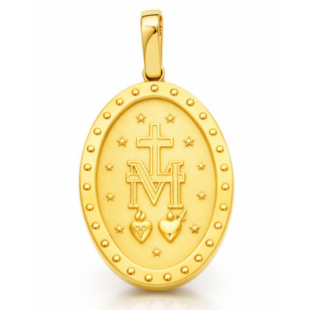 Zlatý prívesok Zázračná medaila - číre okrúhle zirkóny | Argento.sk