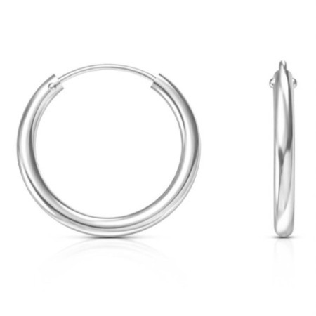 Strieborné náušnice krúžky - 12 mm priemer | Argento.sk