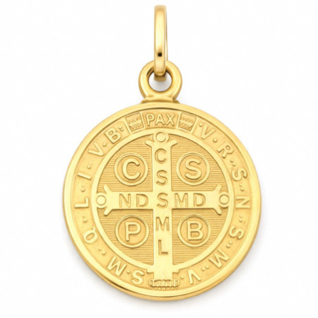 Zlatý prívesok - medaila sv. Benedikta | Argento.sk