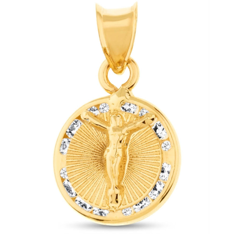 Zlatý prívesok - Ježiš, číre okrúhle zirkóny | Argento.sk