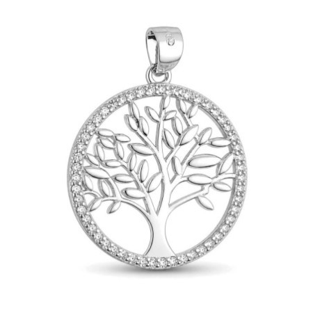 Strieborný prívesok - strom života, číre okrúhle zirkóny | Argento.sk