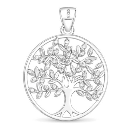 Strieborný prívesok - strom života, číre okrúhle zirkóny | Argento.sk