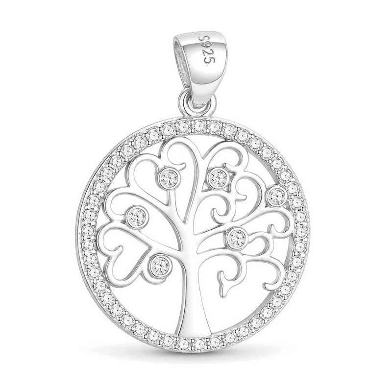Strieborný prívesok - strom života, číre okrúhle zirkóny | Argento.sk