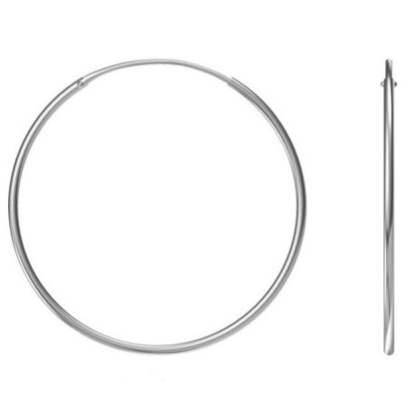 Strieborné náušnice kruhy - 45 mm priemer | Argento.sk