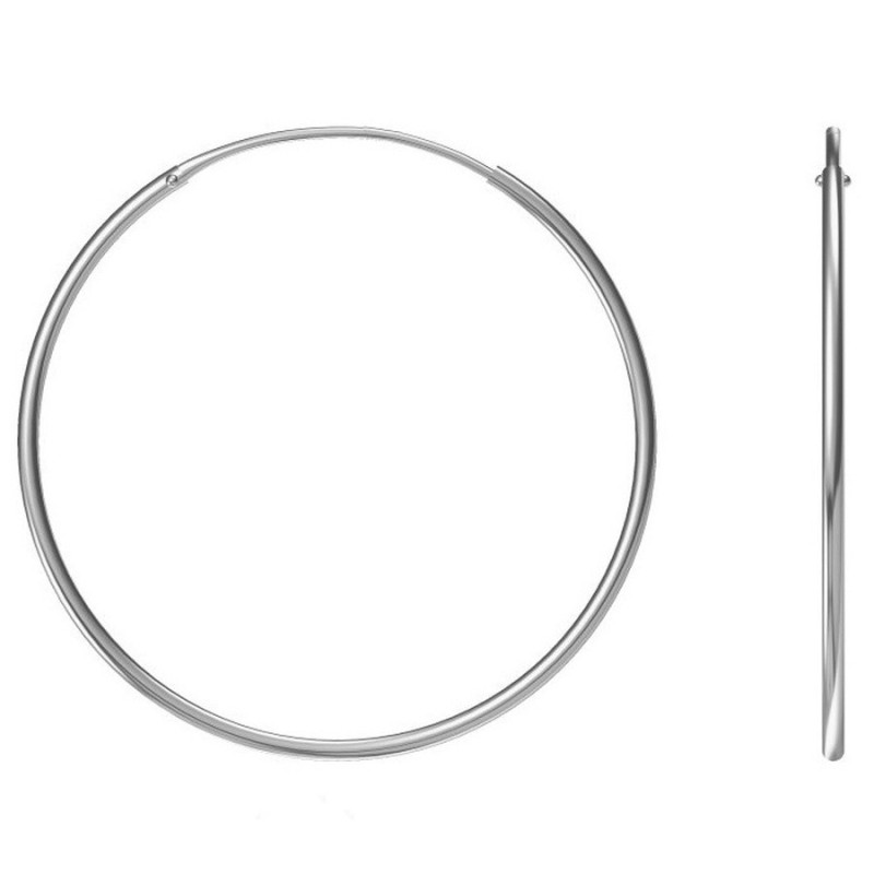 Strieborné náušnice kruhy - 45 mm priemer | Argento.sk