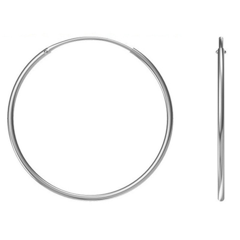 Strieborné náušnice kruhy - 40 mm priemer | Argento.sk