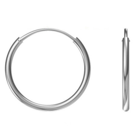Strieborné náušnice krúžky - 20 mm priemer | Argento.sk