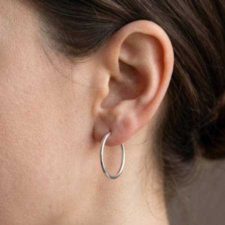 Strieborné náušnice krúžky - 20 mm priemer | Argento.sk