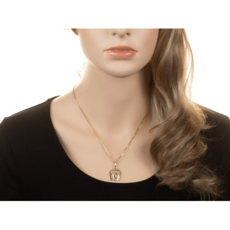 Pozlátený strieborný prívesok - kôň, podkova | Argento.sk