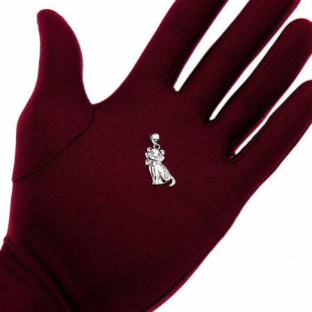 Strieborný prívesok - mačka, číre okrúhle zirkóny | Argento.sk