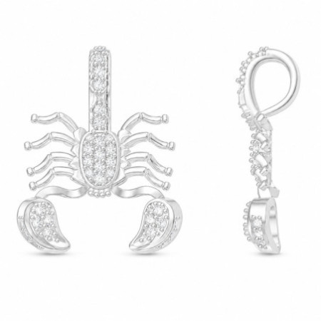 Strieborný prívesok - škorpión, číre okrúhle zirkóny | Argento.sk