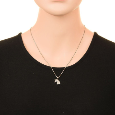 Strieborný prívesok - hlava koňa, číre okrúhle zirkóny | Argento.sk
