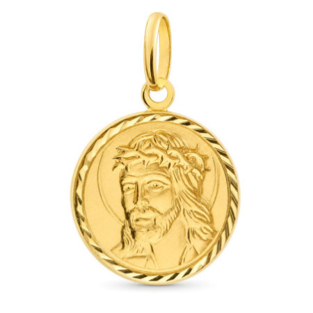 Zlatý prívesok - Ježiš s tŕňovou korunou | Argento.sk
