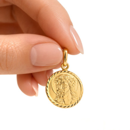 Zlatý prívesok - Ježiš s tŕňovou korunou | Argento.sk