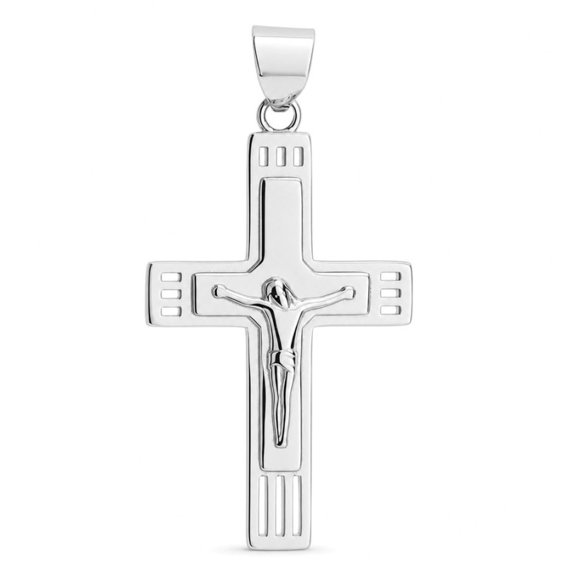Strieborný prívesok - krížik s Ježišom | Argento.sk