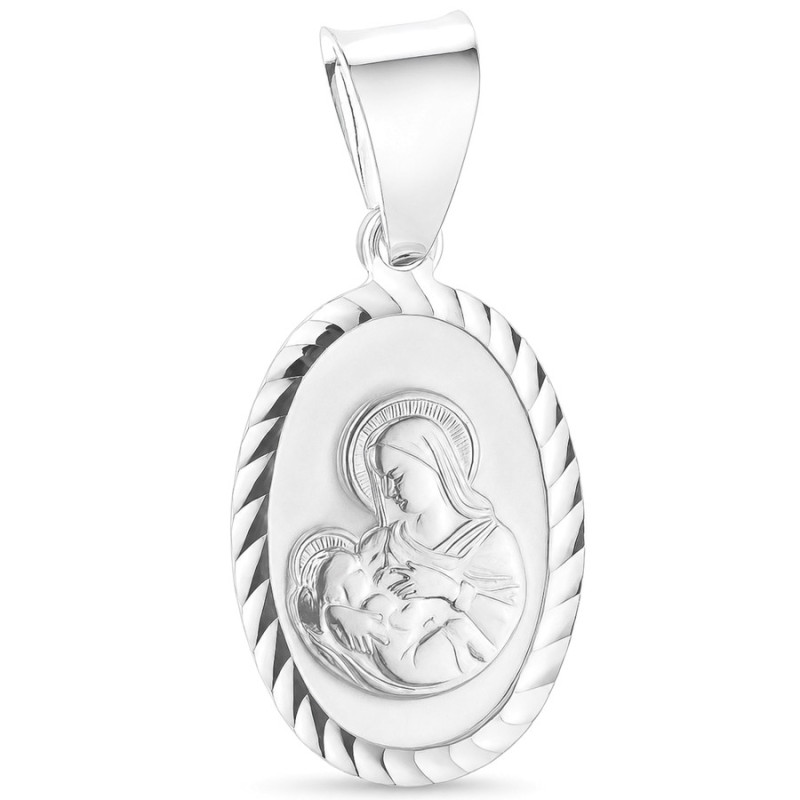 Strieborný prívesok - Madona s dieťaťom | Argento.sk