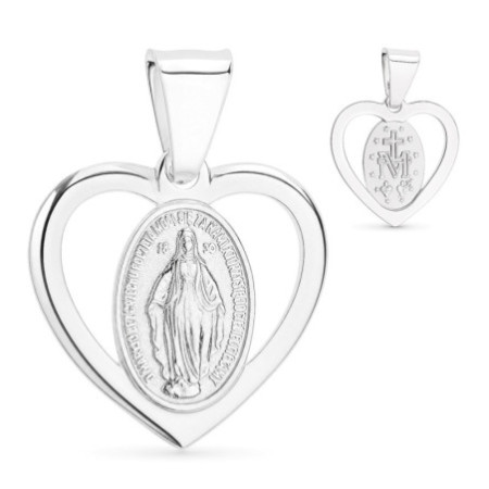 Strieborný prívesok Zázračná medaila - srdiečko | Argento.sk