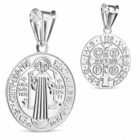 Strieborný prívesok - medaila sv. Benedikta | Argento.sk