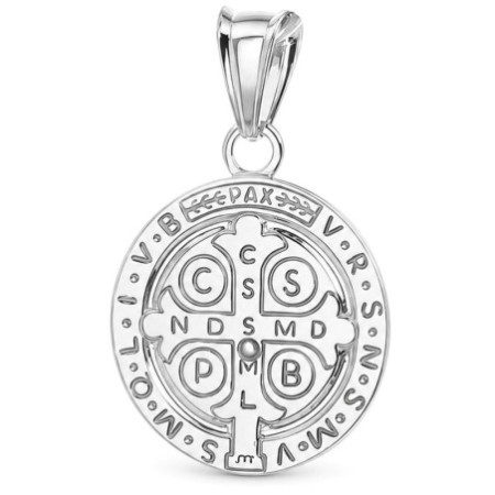 Strieborný prívesok - medaila sv. Benedikta | Argento.sk