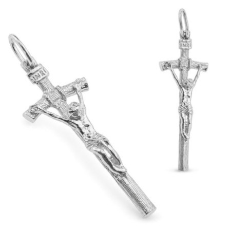 Strieborný prívesok - krížik s Ježišom | Argento.sk