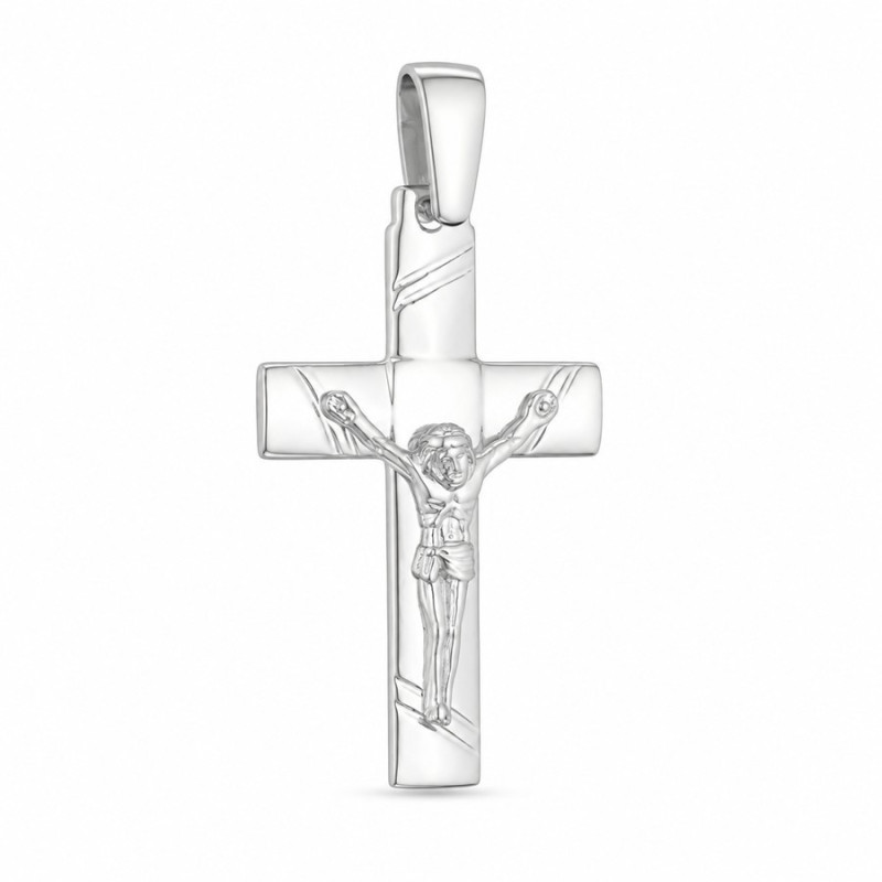 Strieborný prívesok - krížik s Ježišom | Argento.sk