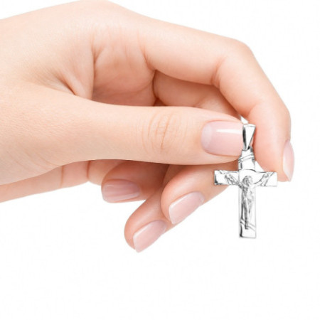 Strieborný prívesok - krížik s Ježišom | Argento.sk