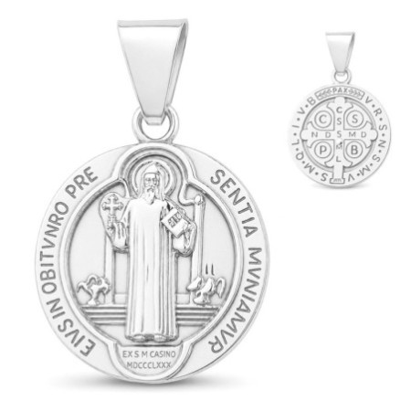 Strieborný prívesok - medaila svätého Benedikta | Argento.sk