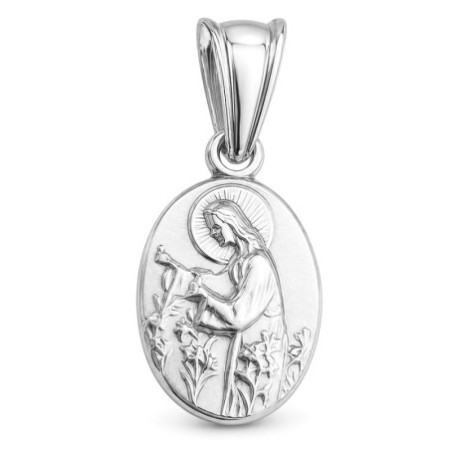 Strieborný prívesok - svätica s ľaliami | Argento.sk