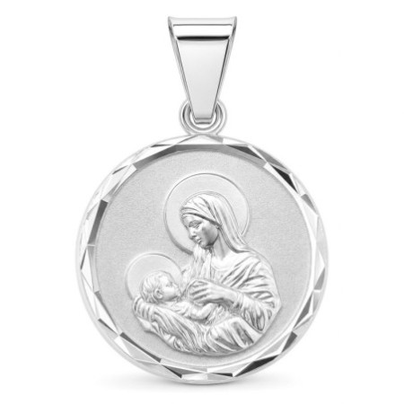 Strieborný prívesok - Panna Mária s dieťaťom Ježišom | Argento.sk