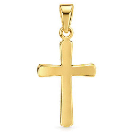 Pozlátený strieborný prívesok - krížik | Argento.sk