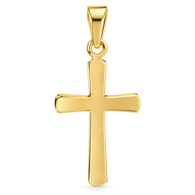 Pozlátený strieborný prívesok - krížik | Argento.sk