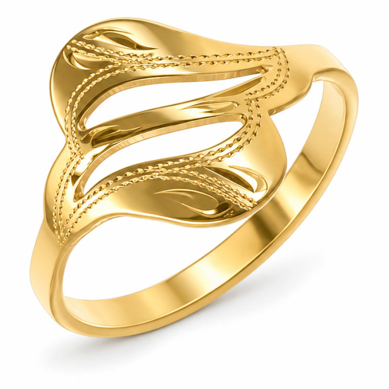 Pozlátený strieborný prsteň - s ručným gravírom | Argento.sk