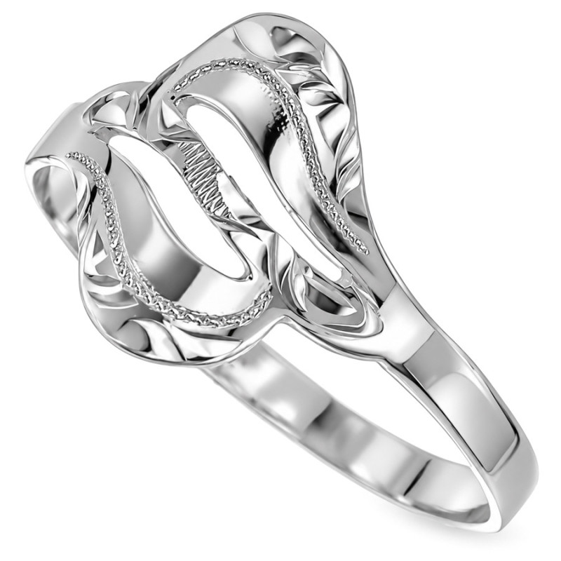 Strieborný prsteň - s ručným gravírom | Argento.sk