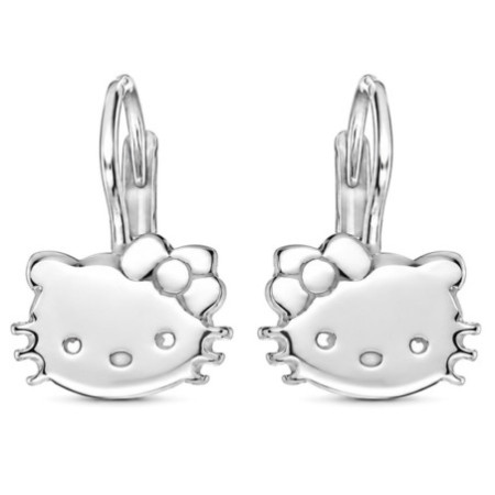 Strieborné náušnice - mačka | Argento.sk