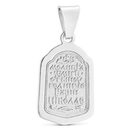 Strieborný prívesok - ikona svätého Mikuláša | Argento.sk