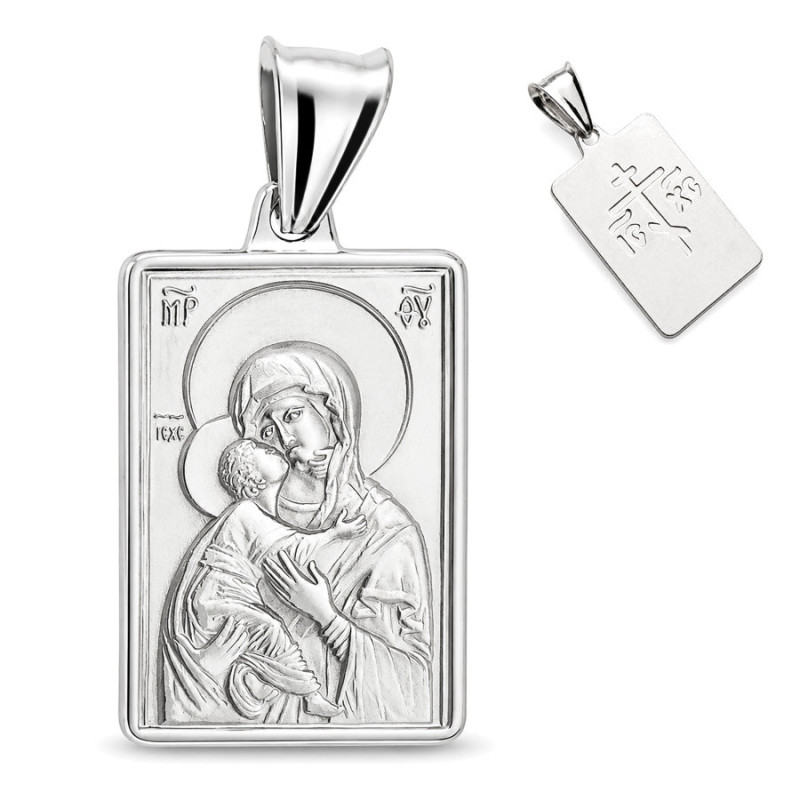 Strieborný prívesok - ikona Vladimírskej Panny Márie | Argento.sk