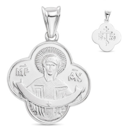 Strieborný prívesok - ikona Panny Márie | Argento.sk