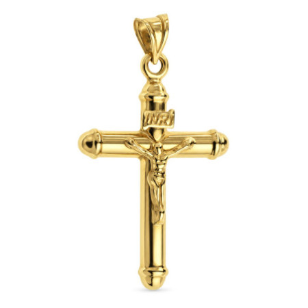 Zlatý prívesok - krížik s Ježišom | Argento.sk