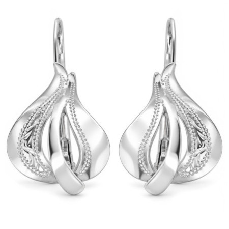 Strieborné náušnice - s ručným gravírom | Argento.sk