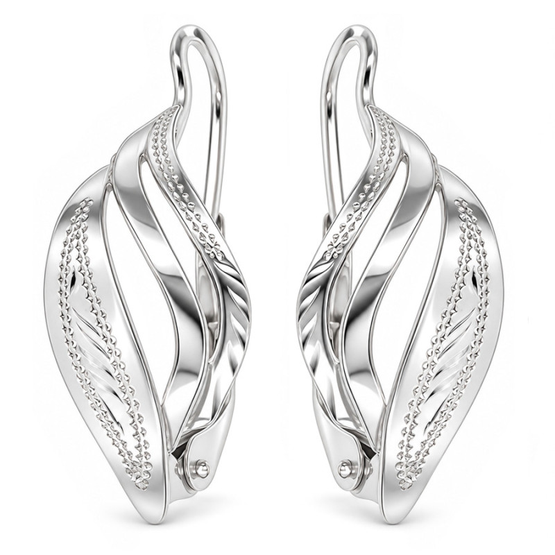 Strieborné náušnice - s ručným gravírom | Argento.sk