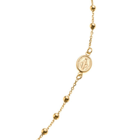 Zlatý náhrdelník ruženec 55 cm