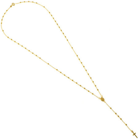 Zlatý náhrdelník ruženec 60 cm