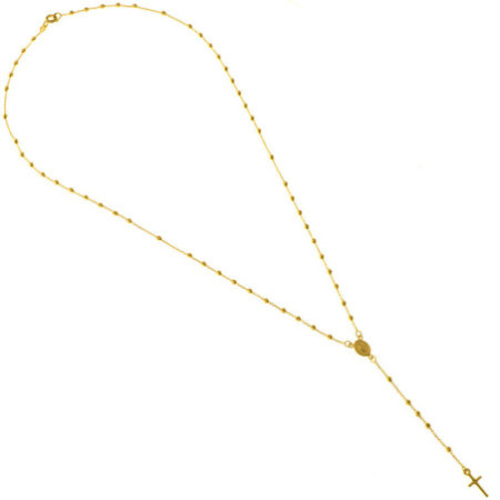 Zlatý náhrdelník ruženec 50 cm