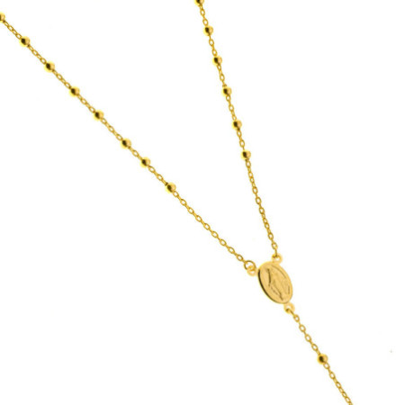 Zlatý náhrdelník ruženec 50 cm