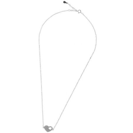 Strieborný náhrdelník srdiečko 43 až 46 cm
