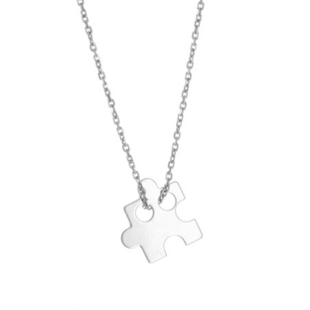Strieborný náhrdelník puzzle 42 až 44cm