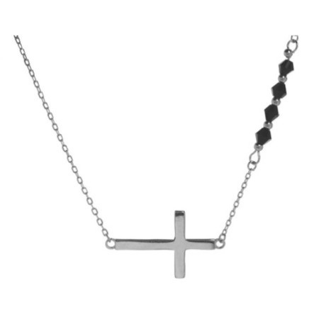 Strieborný náhrdelník s krížikom 43 až 46 cm