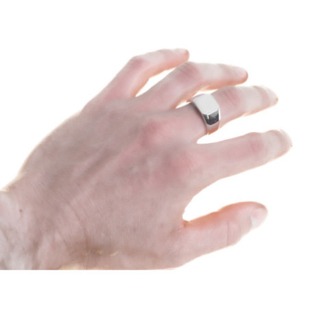 Strieborný pánsky pečatný prsteň